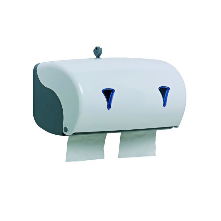 Συσκευή για διπλό οριζόντιο χαρτί τουαλέτας, από πλαστικό ABS